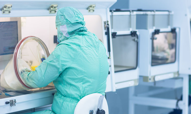 Aseptic processing in cleanroom image